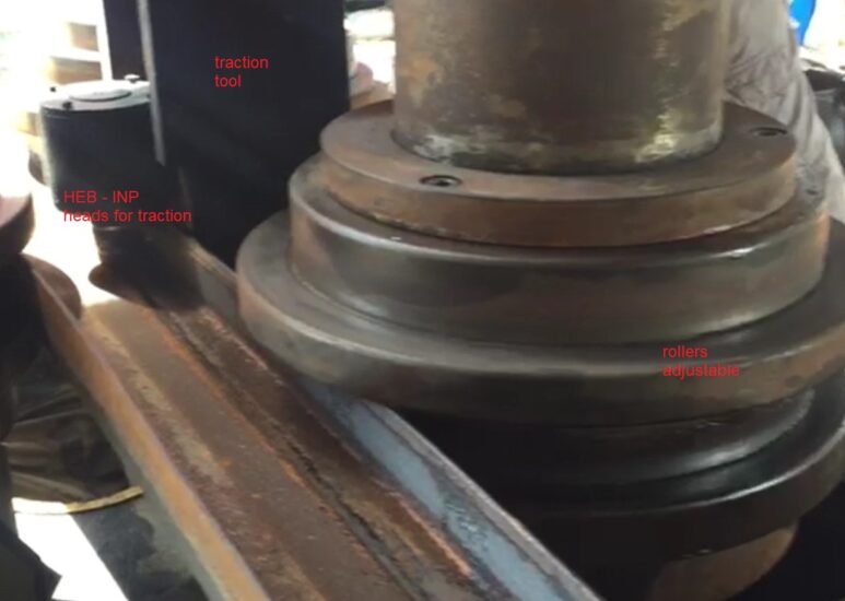 Profile roll  shaft 200