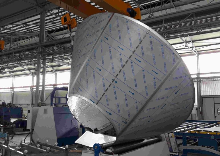 Cone roll bending machine